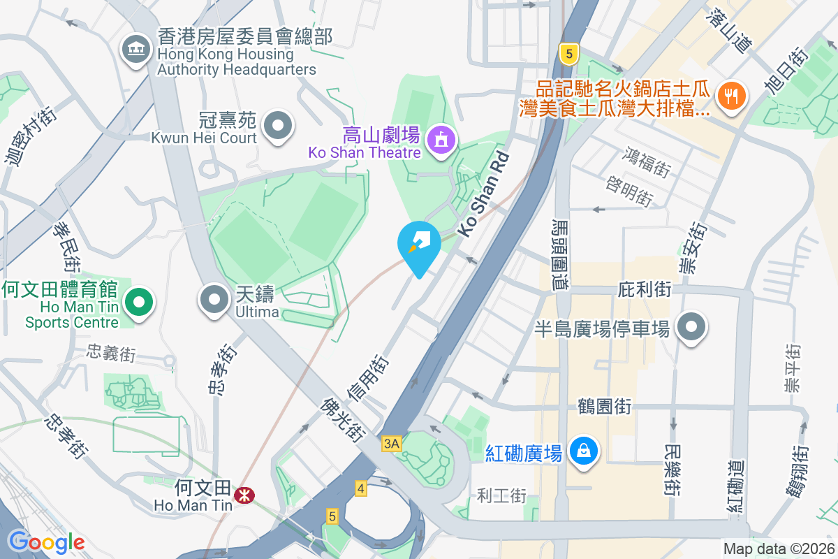 恆山閣 地圖位置