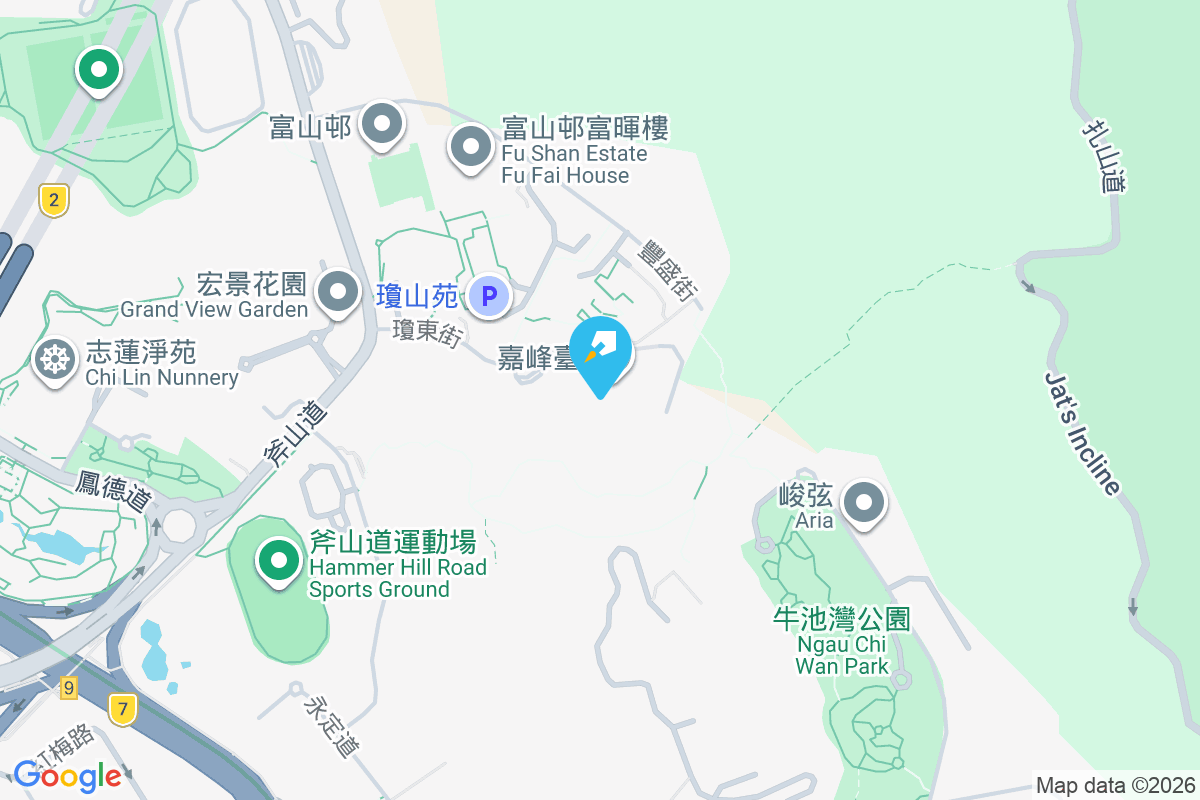 嘉峰臺 地圖位置