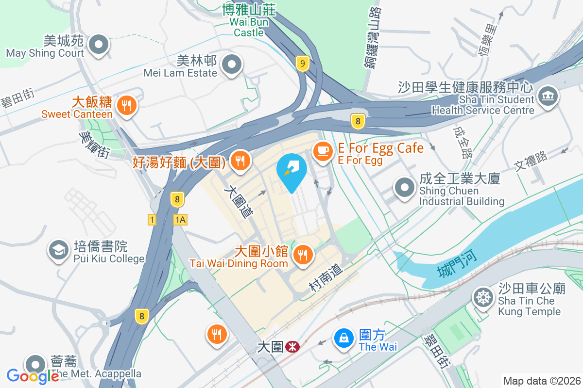 大圍村 地圖位置